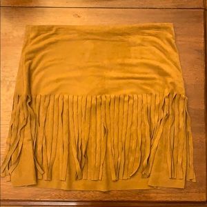 swayed Fringe skirt